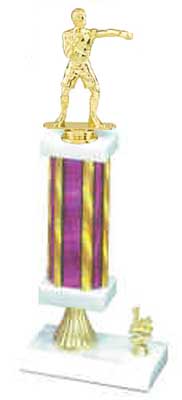 Wrestling Trophies, Boxing Trophies, Rectangular Single Column, Trim