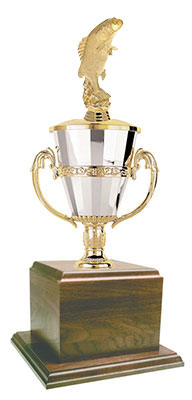 GWRC2813-624 Standing Bass Fishing Cup Trophies