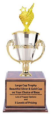 CFRC Gold Spark Plug Cup Trophies with Three Size Options