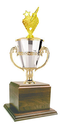 GWRC Gold Spark Plug Cup Trophies with Three Size Options