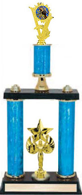 2DPSR Squirrel Hunt Trophies with double posts and stacked column design