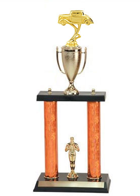 Two Post Street Rod Car Show Trophies, 5 Design Options