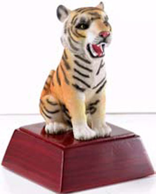 Promote Tiger Spirit with Mascot Trophy or Bobble Head