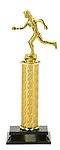 R1 Track and Field Trophy with single post