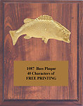 Fish Plaque in Cherry Finish