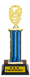 Boy or girl single post soccer trophy s!-4106