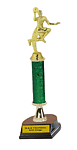 R1R-7702 Boys Basketball Trophies with a single round column with riser