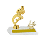 2BF-7705 Running Back Breaking Loose Football Trophy