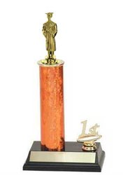 R2 Academic Trophies with a single round column, and added trim.
