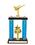 Female Double Post karate Trophy 2P-9411