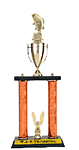 2PC-640 Jumping Bass Fishing Trophies