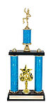 2PSRR-308-608 Two Post Majorette Marching Band Trophy
