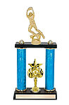 two-p-5004 Making the Catch Football Trophies with two columns