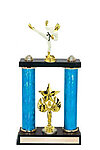 Full Color Double Post Karate Trophy 2P-80155cl