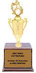 CF-Cup-90475 Quarterback Gonna Pass Football Cup Trophy in cherry finish