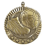 Huge soccer Medals 36170 with Neck Ribbons