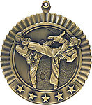 Female Martial Arts Medals 36627 with Neck Ribbons