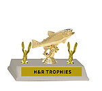 3BF-458 trout fishing trophy with double trim