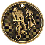 3D Bicycling Medals 3D203 with Neck Ribbons