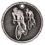 3D Bicycling Medals 3D203 with Neck Ribbons