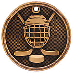 3D Hockey Medals 3D208 with Neck Ribbons