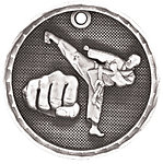 3D Martial Arts Medals 3D209 with Neck Ribbons