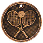 3D Tennis Medals 3D212 with Neck Ribbons