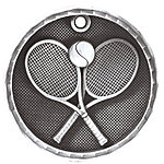 3D Tennis Medals 3D212 with Neck Ribbons
