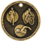 3-D215 Triathalon Medal