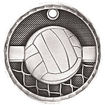 3D Volleyball Medals 3D216 with Neck Ribbons