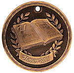 3D Honor Roll Medals 3D302 with Neck Ribbons