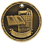 3D Reading Medals 3D309 with Neck Ribbons