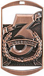Dog Tag Placing Medals DT281-82-83 with Neck Ribbons
