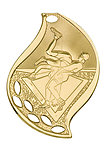 Flame Wrestling Medals FM-117 with Neck Ribbons