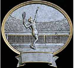 Women's Resin Tennis Trophy Plaque Award