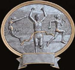 Resin Female Track Plaque Trophy Award