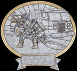 Resin Male Firefighter Plaque Award