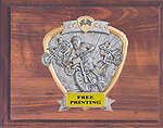 Motocross Cherry Finish Plaque 58358-CFH