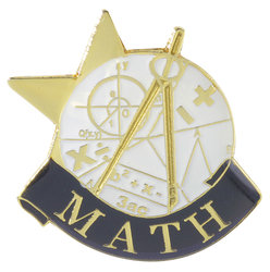 Math Lapel Pin