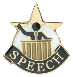 Speech Lapel Pin