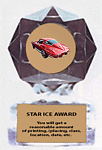 Acrylic Star Ice Car Show Trophy