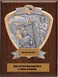 Fishing Plaque in Cherry Finish 58624-CF912