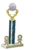 Trophy with Single Round Post and 2 Trim Figures