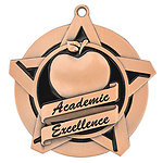 Superstar Academic Excellence Medals 43029 with Neck Ribbons