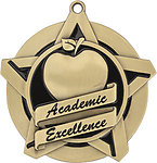 Superstar Academic Excellence Medals 43029 with Neck Ribbons