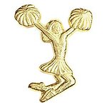 Cheerleader Pom Pom Girl Letter Pin 143