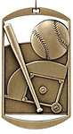Dog Tag Baseball Medals DT201 with Neck Ribbons
