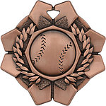 Imperial Baseball Medals 43603 with Neck Ribbons
