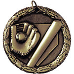 Baseball Medals XR200 with Neck Ribbons