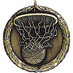 Basketball Medals XR211 with Neck Ribbons